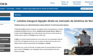 Porto de Leixões inaugura ligação direta ao mercado da América do Norte