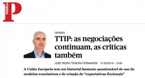 TTIP: as negociações continuam, as críticas também