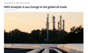 Mudanças profundas no comércio mundial de petróleo