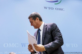 Director-geral da OMC anuncia abandono do cargo, com a organização quase paralisada